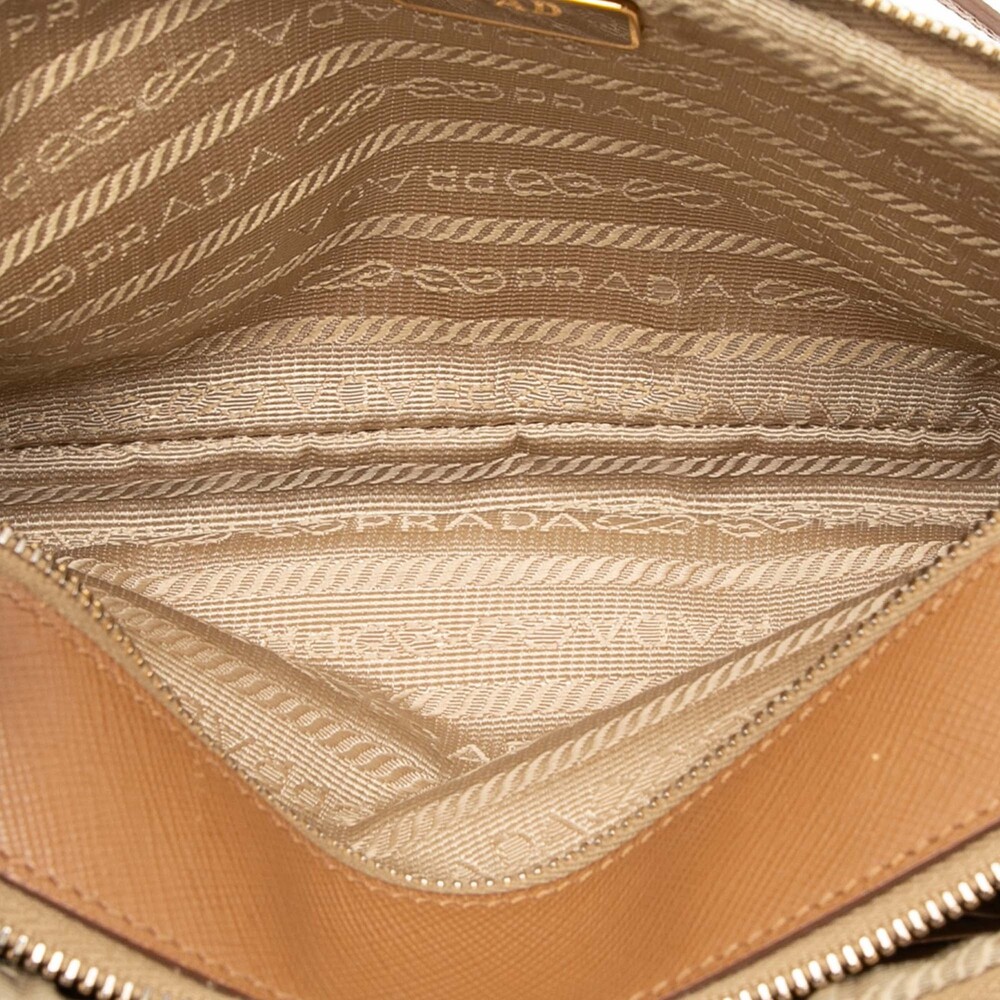 Prada Mini Saffiano Double Zip #271038P65B - Picture 4 of 8